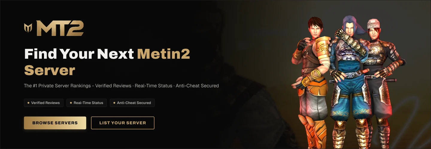 MT2LIST on metin2-pserver.de: find your next Metin2 server